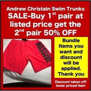 COPY - Massive Swim Shorts- Neon Red